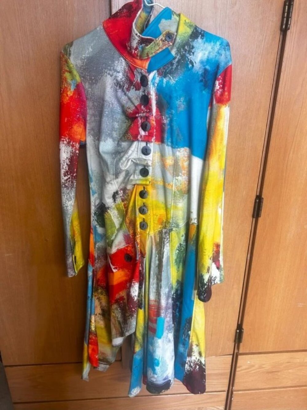 UbU Multicolor Jacket/Dress with Asymmetric Hem Size S